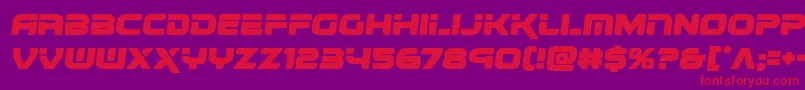 Шрифт renegadosemital – красные шрифты на фиолетовом фоне