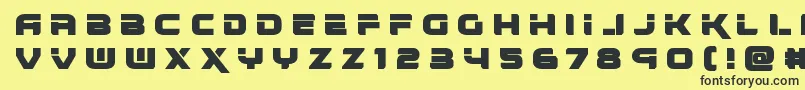 renegadotitle Font – Black Fonts on Yellow Background