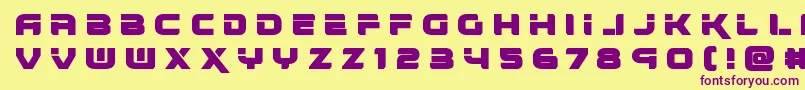 renegadotitle Font – Purple Fonts on Yellow Background