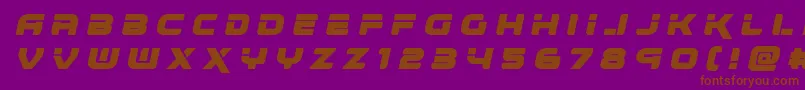 renegadotitleital Font – Brown Fonts on Purple Background