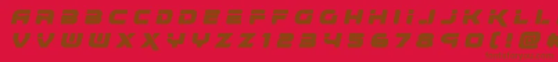 renegadotitleital Font – Brown Fonts on Red Background