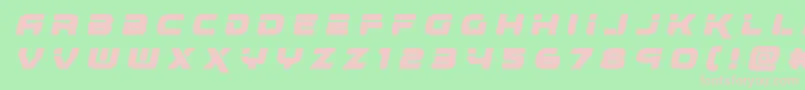renegadotitleital Font – Pink Fonts on Green Background