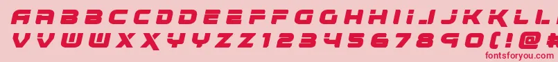 renegadotitleital Font – Red Fonts on Pink Background