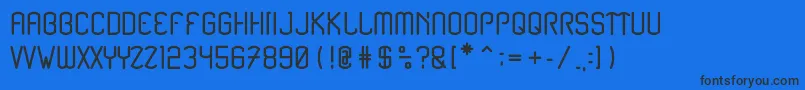 Renesnip Sans Font – Black Fonts on Blue Background
