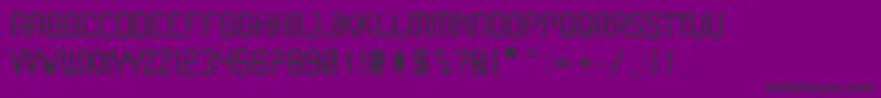 Fonte Renesnip Sans – fontes pretas em um fundo violeta