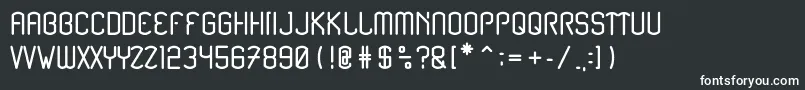 Renesnip Sans Font – White Fonts on Black Background