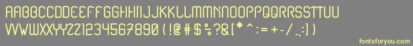 フォントRenesnip Sans – 黄色のフォント、灰色の背景