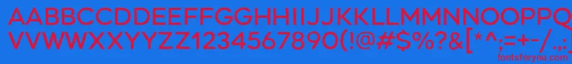 RenosRough Regular Font – Red Fonts on Blue Background