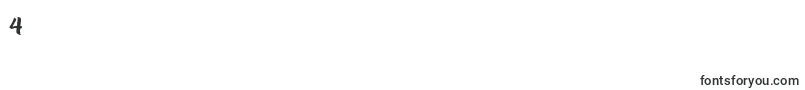Rentuck Font – Fonts for Digit 4