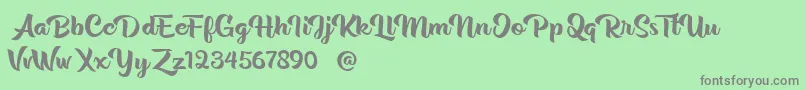 More about Rentuck Font Rentuck Font – Gray Fonts on Green Background