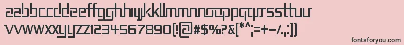 REP2CN   Font – Black Fonts on Pink Background