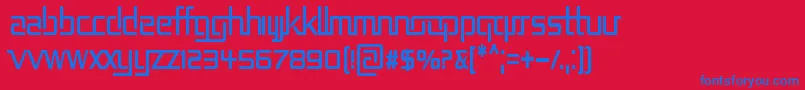REP2CN   Font – Blue Fonts on Red Background