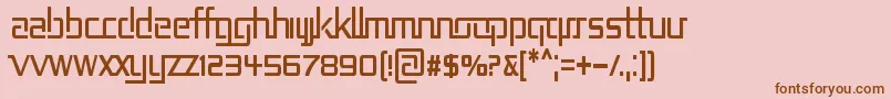 REP2CN   Font – Brown Fonts on Pink Background