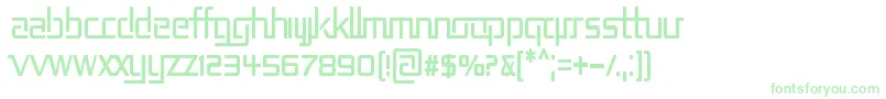 Fonte REP2CN   – fontes verdes em um fundo branco