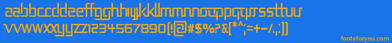 REP2CN   Font – Orange Fonts on Blue Background