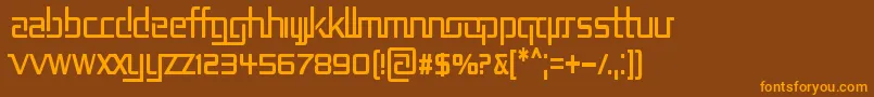 REP2CN   Font – Orange Fonts on Brown Background