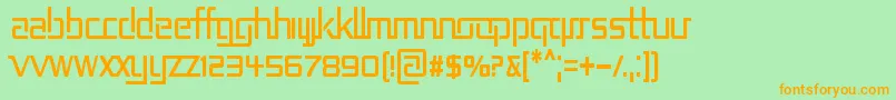 REP2CN   Font – Orange Fonts on Green Background