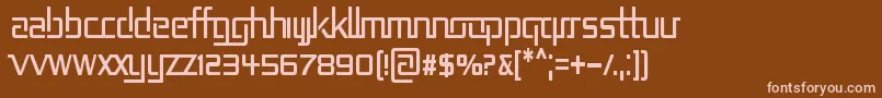 fuente REP2CN   – Fuentes Rosadas Sobre Fondo Marrón