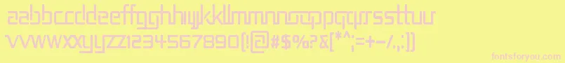 REP2CN   Font – Pink Fonts on Yellow Background