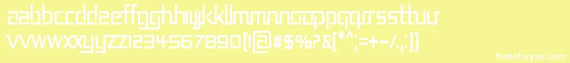 REP2CN   Font – White Fonts on Yellow Background