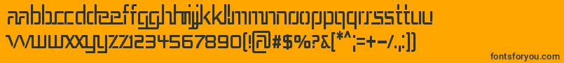 REP3CN   Font – Black Fonts on Orange Background