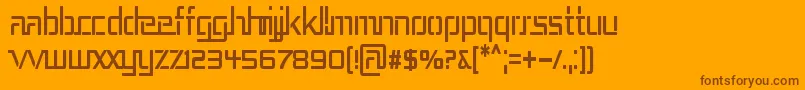 REP3CN   Font – Brown Fonts on Orange Background
