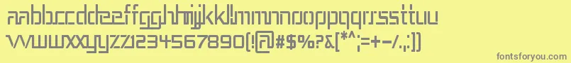 REP3CN   Font – Gray Fonts on Yellow Background