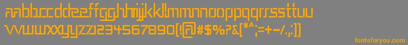 REP3CN   Font – Orange Fonts on Gray Background