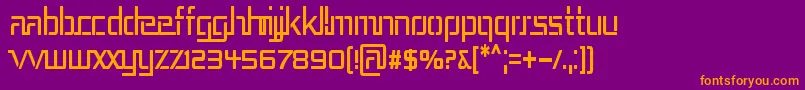 REP3CN   Font – Orange Fonts on Purple Background