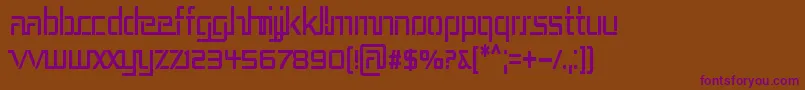 REP3CN   Font – Purple Fonts on Brown Background