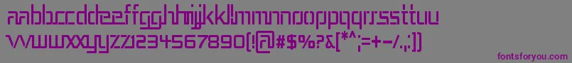 REP3CN   Font – Purple Fonts on Gray Background