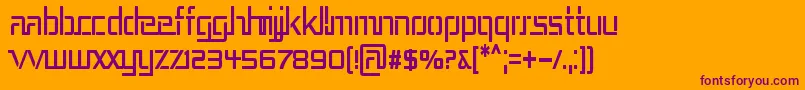 REP3CN   Font – Purple Fonts on Orange Background