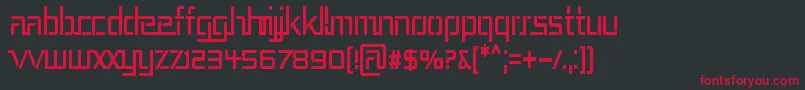REP3CN   Font – Red Fonts on Black Background