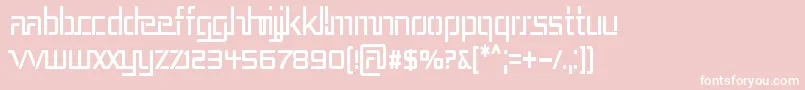 REP3CN   Font – White Fonts on Pink Background