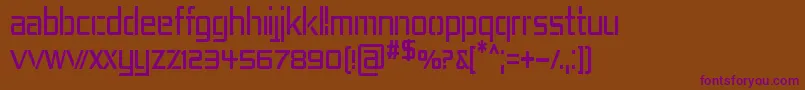 REP4CN   Font – Purple Fonts on Brown Background