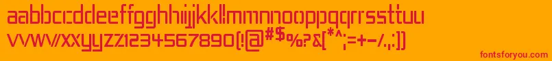 REP4CN   Font – Red Fonts on Orange Background