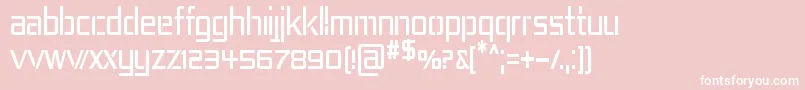 REP4CN   Font – White Fonts on Pink Background