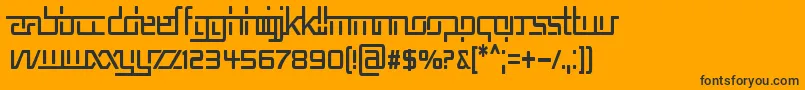 REP5CN   Font – Black Fonts on Orange Background