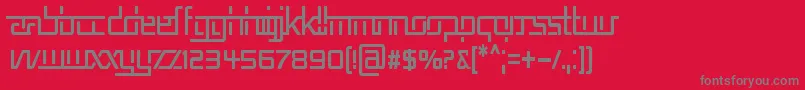 REP5CN   Font – Gray Fonts on Red Background