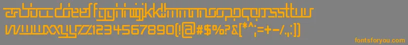 REP5CN   Font – Orange Fonts on Gray Background