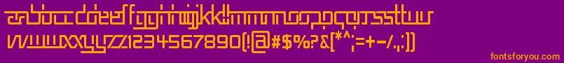 REP5CN   Font – Orange Fonts on Purple Background