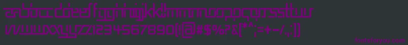 REP5CN   Font – Purple Fonts on Black Background
