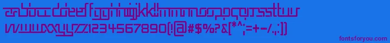 REP5CN   Font – Purple Fonts on Blue Background