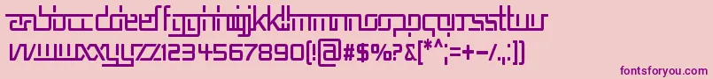 REP5CN   Font – Purple Fonts on Pink Background