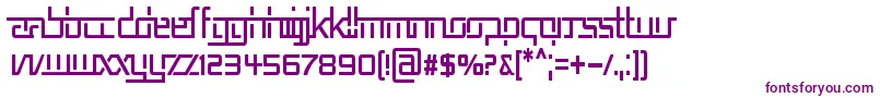 フォントREP5CN   – 紫色のフォント