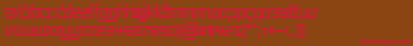 REP5CN   Font – Red Fonts on Brown Background