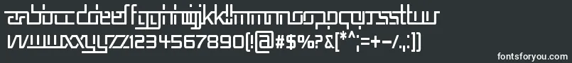 フォントREP5CN   – 黒い背景に白い文字