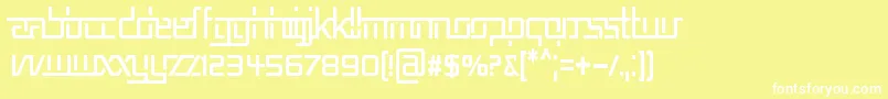 REP5CN   Font – White Fonts on Yellow Background