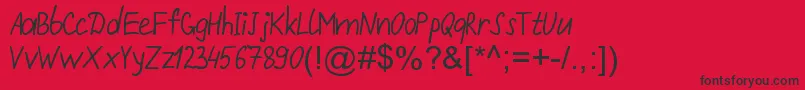 Repivmanusc Bold Font – Black Fonts on Red Background