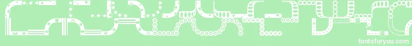 Bordms Font – White Fonts on Green Background